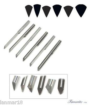 #ad GRS® TOOLS C MAX CARBIDE ONGLETTE GRAVERS #0 1 2 3 4 5 $35.50