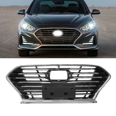 #ad For 2018 2019 2020 Hyundai Sonata Front Bumper Grill Grille Replacement Chrome $50.95