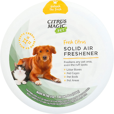 #ad Citrus Magic Pet Odor Eliminator Solid Air Freshener Fresh Citrus 8 Ounce Pac $7.18