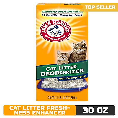 #ad Arm amp; Hammer 15020 Cat Litter Deodorizer with Baking Soda 20oz 4 Pieces $8.70