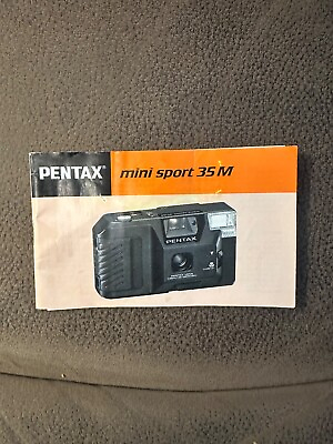 #ad Pentax Original Factory Owner#x27;s Manual mini sport 35M 35mm Camera 1987 $10.99