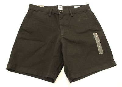 #ad Gap Men#x27;s Gapflex Comfort Essential Khaki 7quot; Short EJ1 Black Size 29 NWT $22.49