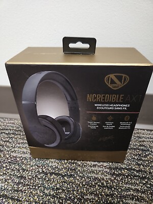 #ad Ncredible AX1 Wireless Headphones Black 62370NC Preowned $49.99