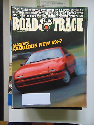 #ad Road amp; Track Magazine November 1985 Test Ford Escort 1.9 $15.00