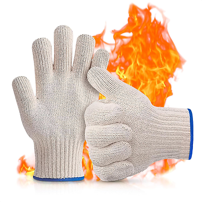 #ad Heat Resistant Cooking Gloves Oven Gloves with Fingers Kitchen Gloves 480 up t $13.98