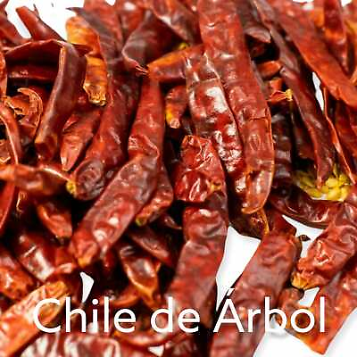 #ad 4 oz Dried Arbol Chili Peppers Embrace the Heat of Mexican Flavors $15.99