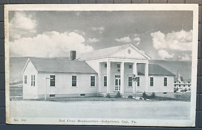#ad Vintage Postcard 1915 1930 Red Cross Headquarters Indiantown Gap PA $8.00