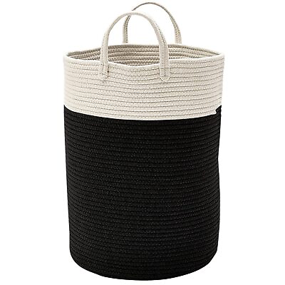 #ad XXX Large Storage Baskets Cotton Rope Basket Woven Baby Laundry Basket Sofa T... $33.52