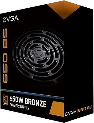 #ad ** NEW** EVGA 650 B5 80 Plus Bronze 650W Fully Modular EVGA ECO mode $55.00