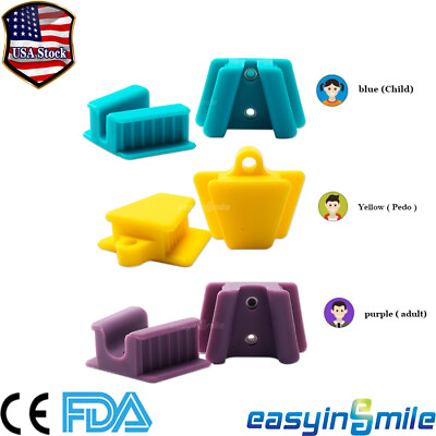 #ad 2pcs Dental Bite Block Silicone Mouth Props Autoclavable Adult Child EASYINSMILE $23.87