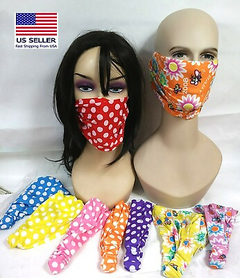 #ad Face Shield Mask Headwrap Scarf Chemo Cancer Hat Elastic EH153A $1.99