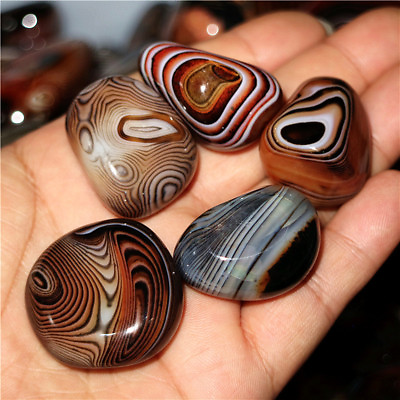 #ad 500pcs Natural Madagascar Banded Agate Stone Specimen Tumbled Crystals Craft New $465.07