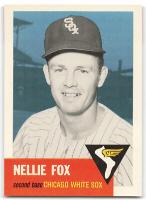 #ad 1991 Topps Archives 1953 #331 Nellie Fox Bio black text Chicago White Sox 3BA $0.99