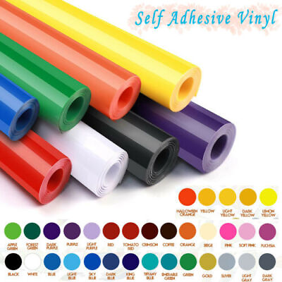 #ad Vinyl 12quot;x5Ft roll Adhesive Vinyl 35 Colors Available Craftamp;Hobby Free Shipping $6.98