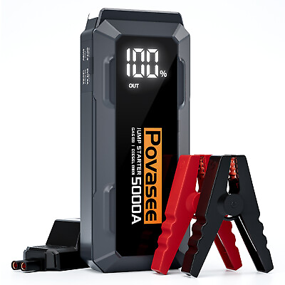 #ad Car Jump Starter 5000A Booster Jumper Power Bank Battery Charge 3quot;LCD Display $78.40