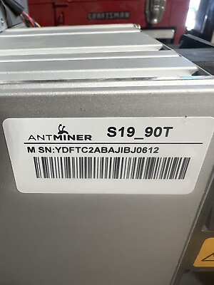#ad Bitmain S19 90TH Bitcoin Miner Antminer SHA 256 BTC Mining Asic. Good Used Units $590.00