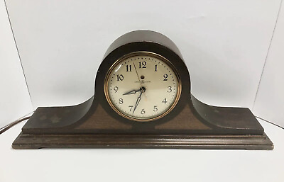 #ad VTG General Electric Wooden Mantle Clock Model 4F04 USA Working Condition READ $44.99