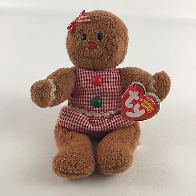 #ad Ty Original Beanie Babies Gretel Gingerbread Cookie Plush Stuffed Toy with TAGS $31.96