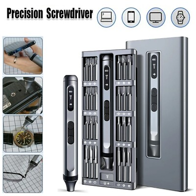 #ad 52 in1 Mini Electric Screwdriver Magnetic Rechargeable Precision Screwdriver Set $29.98