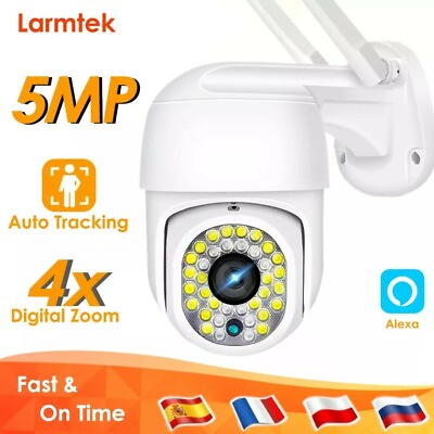 #ad 5MP Mini IP Camera PTZ Video Surveillance WiFi Outdoor HD CCTV Home Security $38.90