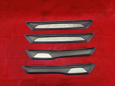 #ad BMW 320 328 335 FRONT REAR LEFT RIGHT SCUFF PLATE STEP DOOR SILL TRIM SPORT SET $56.99