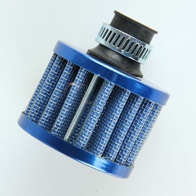 #ad 12mm Car Motorcycle Cold Air Intake Filter Turbo Vent Breather Blue $9.00