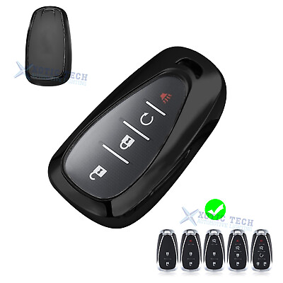 #ad Black TPU Full Protect Remote Control Key Cover Shell Protector For Chevrolet $12.97