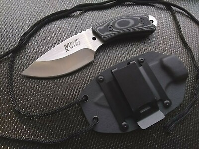 Micarta EDC Fixed Blade Knife Horizontal Vertical Concealed Carry Kydex Holster $33.95