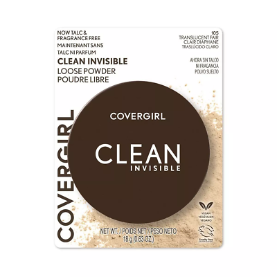 #ad COVERGIRL Clean Invisible Loose Powder 0.7oz Translucent Fair NEW $9.99