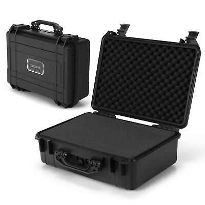 #ad 22 Inch Multi Purpose Hard Case Camera Box W Customizable Foam IP66 Waterproof $67.99
