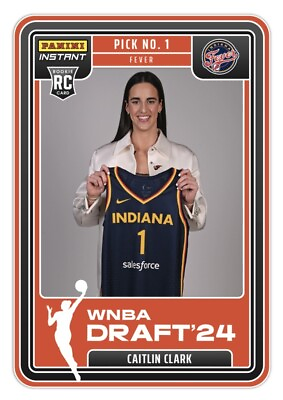 #ad Caitlin Clark $5.80 Limited Time 2024 Instant WNBA Draft Night #1 RC PreSale $6.44