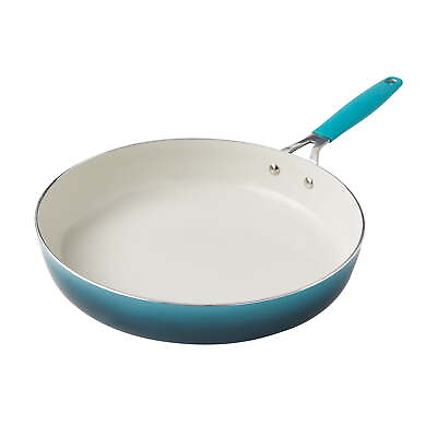 #ad 12 Inch Ceramic Fry Pan Ombre Teal $25.00