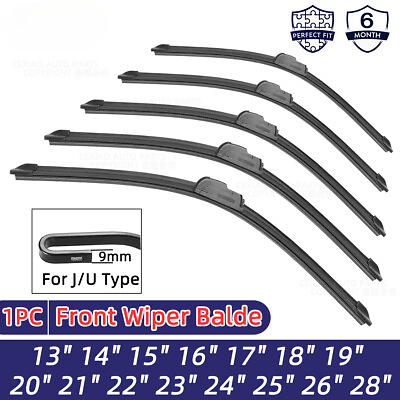 #ad Car Wiper Blades J Hook Windscreen Wiper Automobile Windshield Rubber 13 26#x27;#x27; $14.39