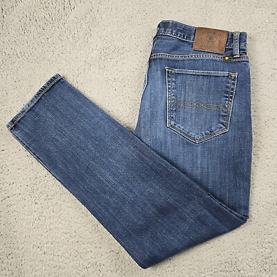 #ad Lucky Brand Jeans 33x30 MENS BLUE DENIM Authentic Skinny Pants AMERICA OUTDOORS $23.88