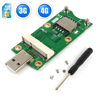 Mini Wireless PCI E to USB Adapter with SIM Card Slot for 3G 4G WWAN LTE Module $12.90