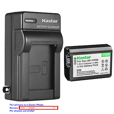 #ad Kastar Battery AC Wall Charger for Sony NP FW50 BC VW1 amp; ILCE 6000 Alpha a6000 $27.99