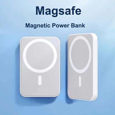 #ad 25000mAh Magnetic Power Bank Wireless Battery Pack For iPhone 15 14 13 12 Series $17.36