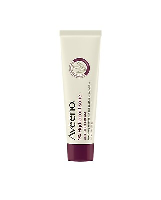 #ad NEW W O BOX Aveeno 1% Hydrocortisone Anti Itch Cream Maximum Strength 1 oz $8.50
