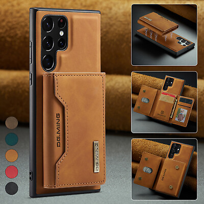 #ad For Samsung Galaxy S24 S23 Ultra S22 Plus S21 Magnetic Leather Wallet Case Cover $14.65