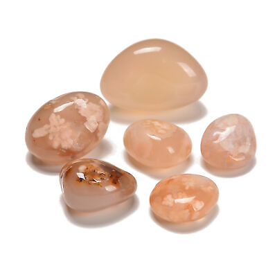 #ad Cherry Flower Sakura Agate Healing Tumbled Crystals Gemstones 20 35mm 100g bag $7.99