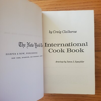 #ad The New York Times International Cook Book 1st Edition 1971 Craig Claiborne $22.46