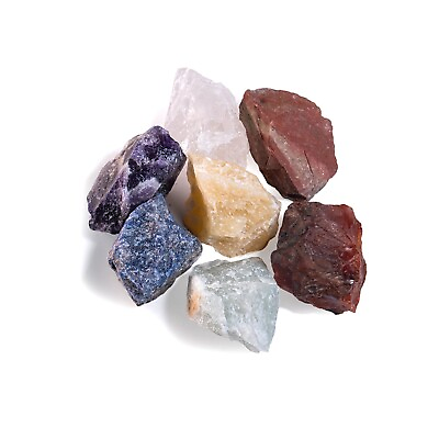 #ad Spiritual Gift 7 Chakra Natural Healing Rough Tumbled Crystal Stone For Success $15.99