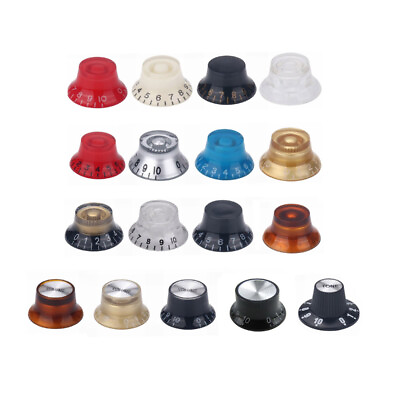 #ad 4* Guitar Top Hat Bell Knobs Speed Volume Tone Control for Gibson Epiphone LP SG $6.99