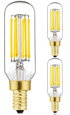 #ad T6 LED Bulb 60W Candelabra Dimmable Light Bulbs 4000K Daylight White 3 Units $18.00
