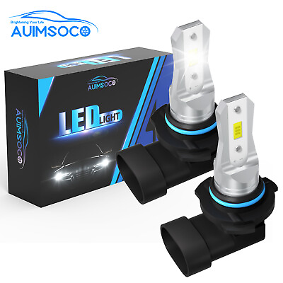 #ad AUIMSOCO LED Pair 9006LED Fog Driving Light Bulbs Fanless 30W 3000LM Xenon White $18.99