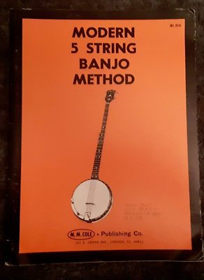 #ad Vintage Modern 5 String Banjo Method by M.M. Cole 19411968 Harmony Banjo Cover $6.95