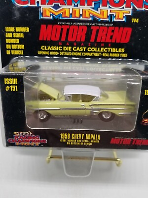 #ad Racing Champions Mint 1958 Chevy Impala Motor Trend #151 1996 Yellow $12.95