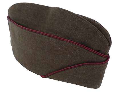 #ad Authentic US World War II Era Garrison Cap Hat Wool AG Corp Size 7 1948 Vintage $32.50