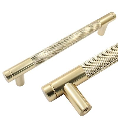 #ad 2pcs Golden Cabinet Pull 5 Inch Long Drawer Pull 128mm Aluminum Alloy Cabinet... $16.93
