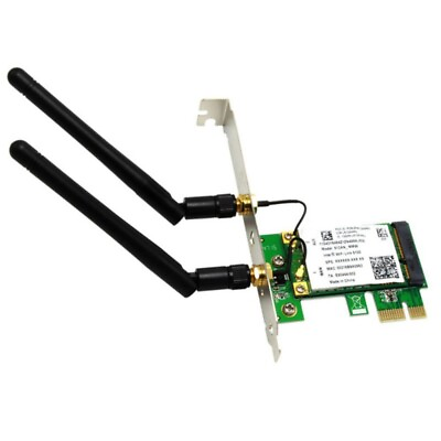 #ad Dual Band 300M 2.4G 5G Wireless Network Card WiFi PCI E X1 Desktop W 2 Antenna $13.99